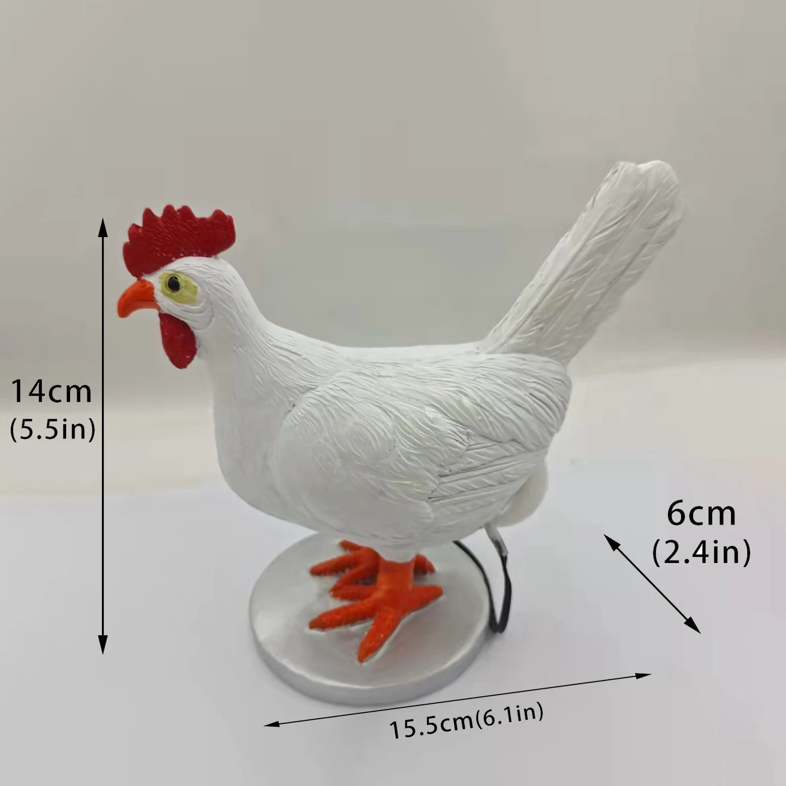 Lámpara de mesa de huevo de resina, luz nocturna con diseño de huevo de gallina