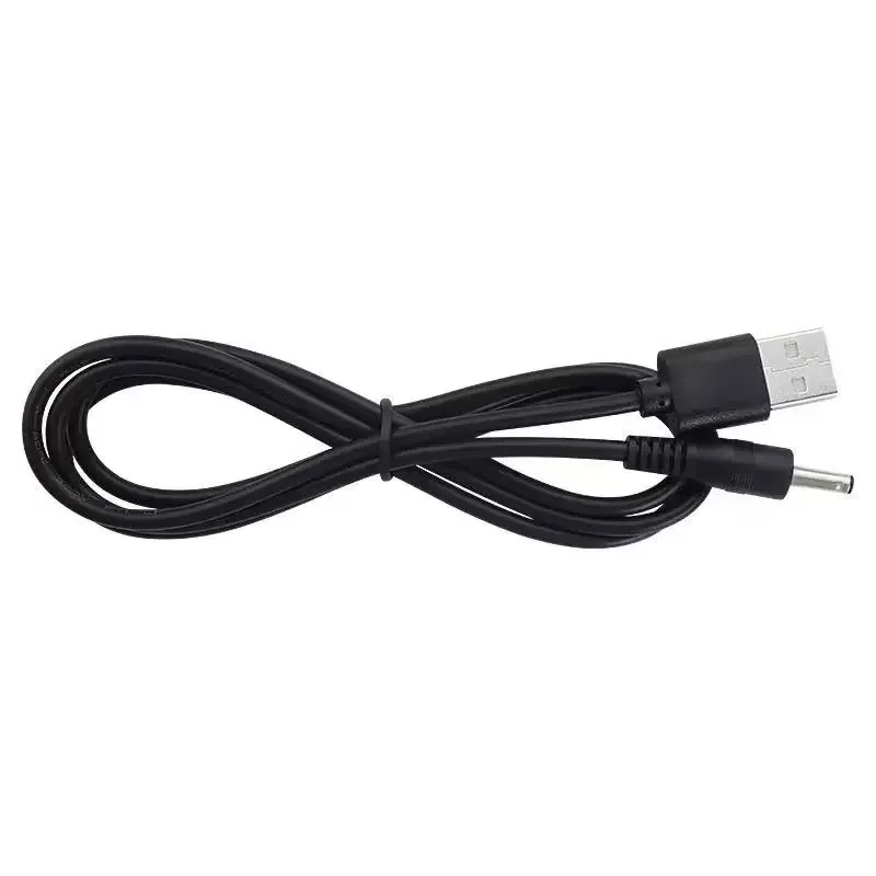 DC Power Adapter Plug USB Convert To 3.5X1.35 Mm 3.5*1.35mm Black L Shape Right Angle Jack With Cord Connector Cable 1m White