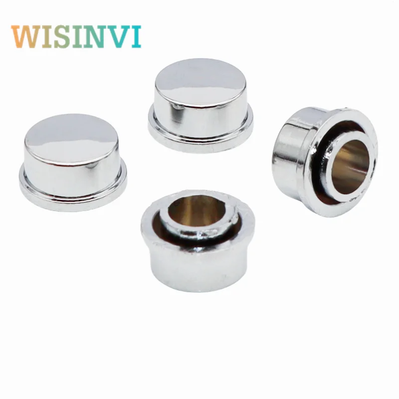 10pcs 13*8MM plating silver knob cap Amplifier volume knob cap Tact Switch cap circular hole 7.2mm