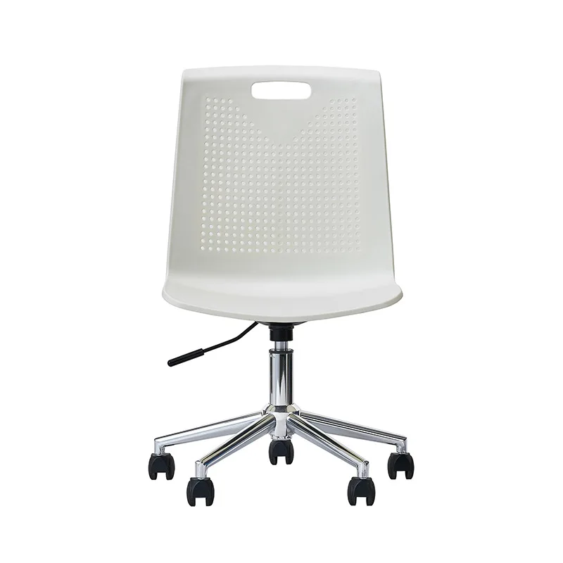 كرسي مكتب للتدريب، مسند ظهر بلاستيكي مكدس للمؤتمرات، كرسي قدم من الفولاذ الصلب، إطار فولاذي سميك