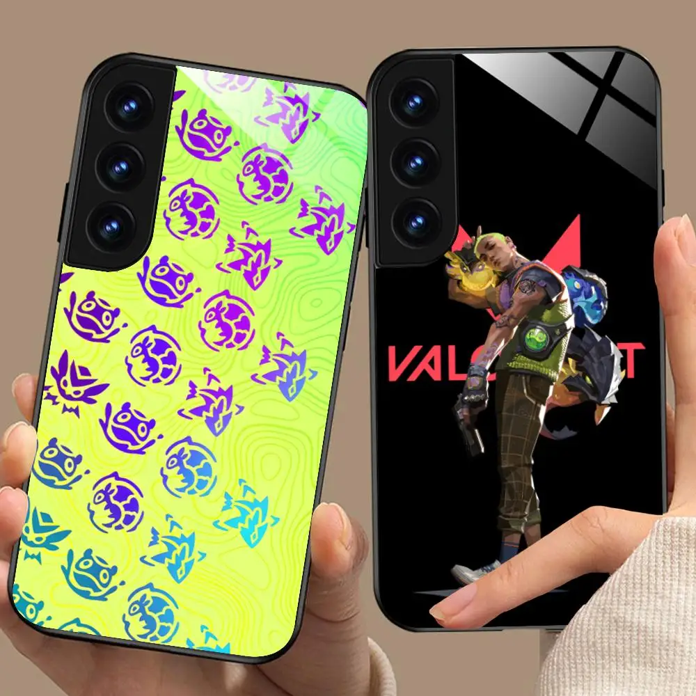 

Чехол для телефона Valo Gekko для Samsung Galaxy S26 S25 S24 S23 S22 S21 S20 Note20 Plus FE Ultra, защитный стеклянный чехол