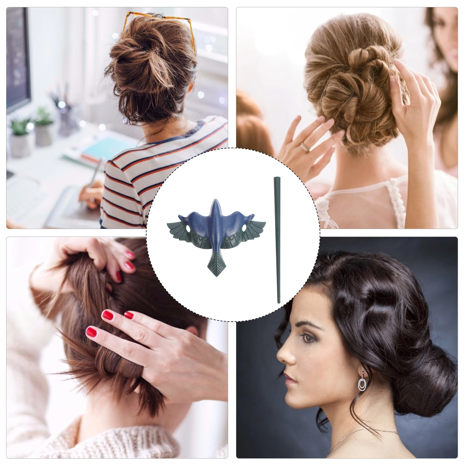 

Stick Chignon Maker Bun Holder For Women Ponytail Updo Tool Ponytail Holder Updo Hair Slide Clip Hair Accessories