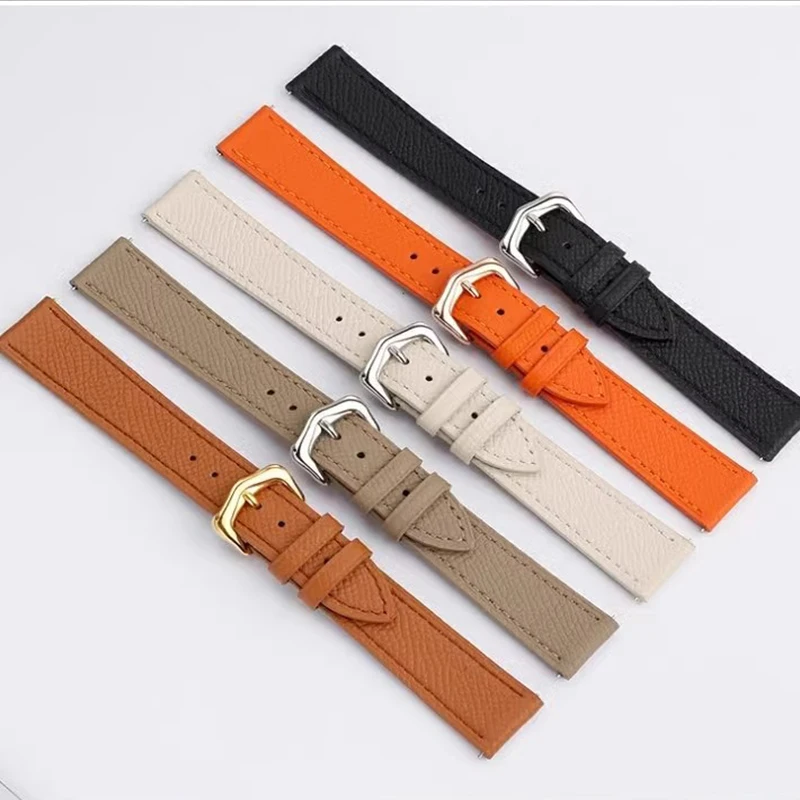 16mm 18mm 20mm Leather Watch Strap for Cartier Tank London Solo Key Must Women Men Cowhide Quick Release Band Watch Accessories