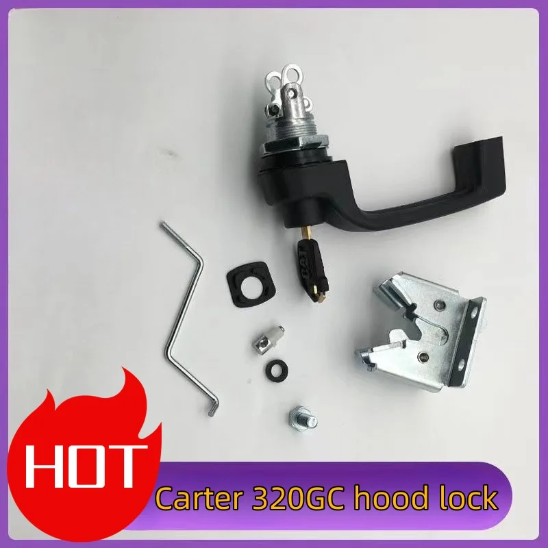 

Carter excavator 312 320 313 330 336 345GC hood lock rear cover lock hood lock engine hood lock excavator accessories