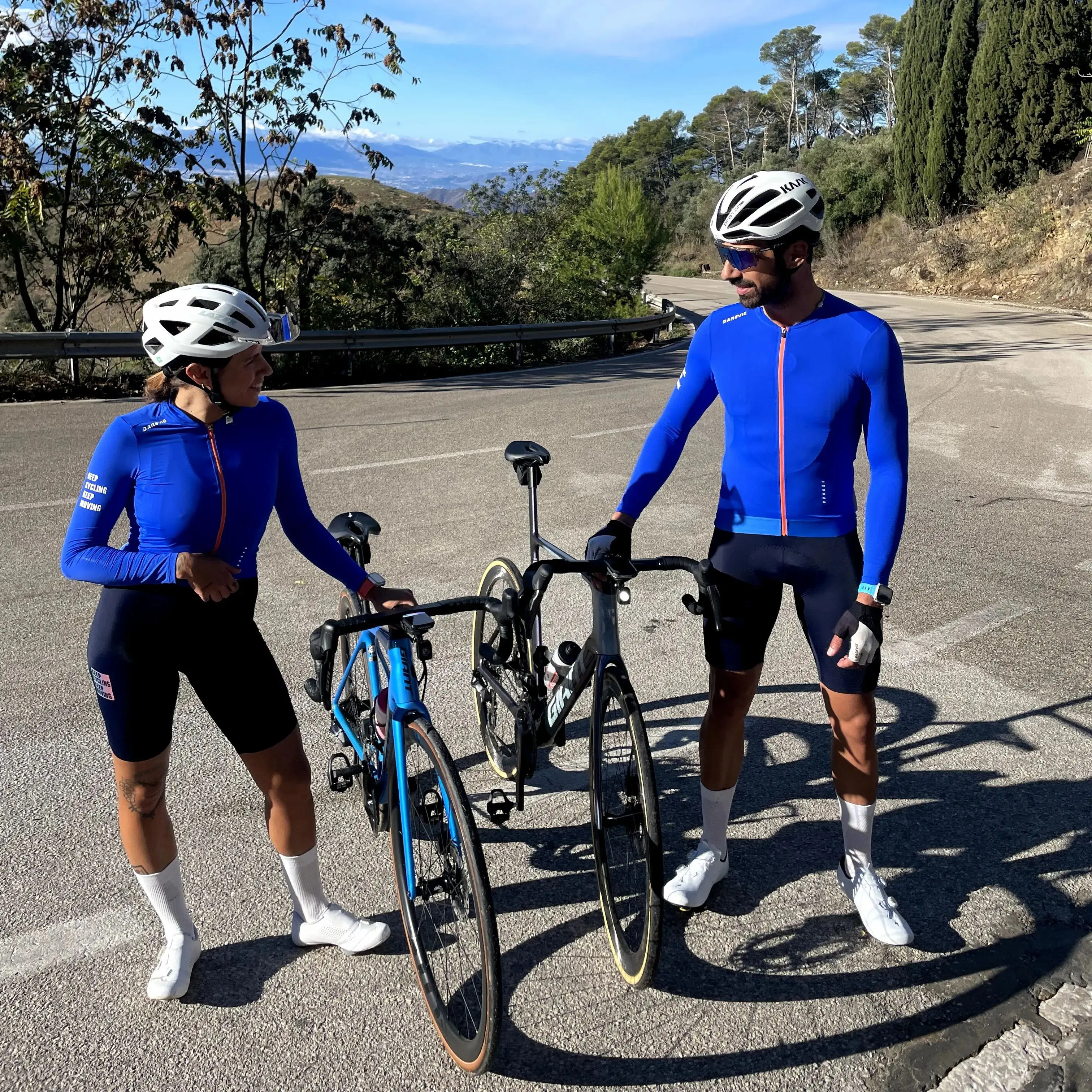 Darevie camisa de ciclismo manga longa das mulheres dos homens 2024 sensação legal homem ciclismo maillot respirável secagem rápida spf 50 fino