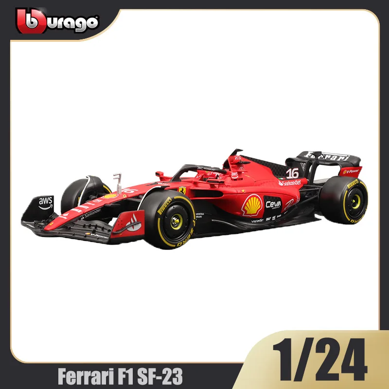 

Bburago1:24 Ferrari F1 SF-23 No.16 Charles Leclerc No.55 Carlos Sainz Alloy Die-cast Formula Racing Car Model Toy Gift