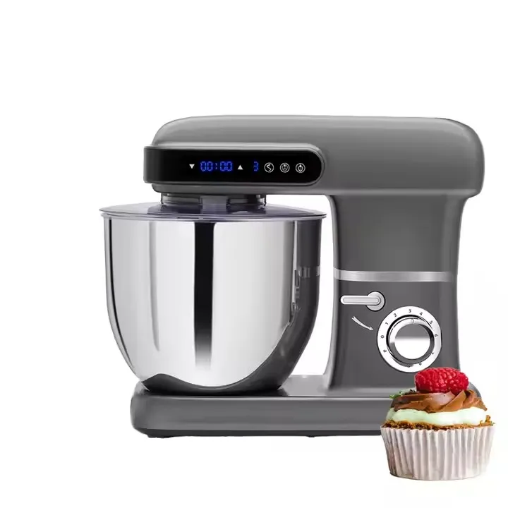 Ciotola in acciaio inossidabile da 7 litri, testa inclinabile a 3 velocità, timer digitale, classe di energia 380 W A, con gancio per impastare/frusta/frusta per cottura domestica