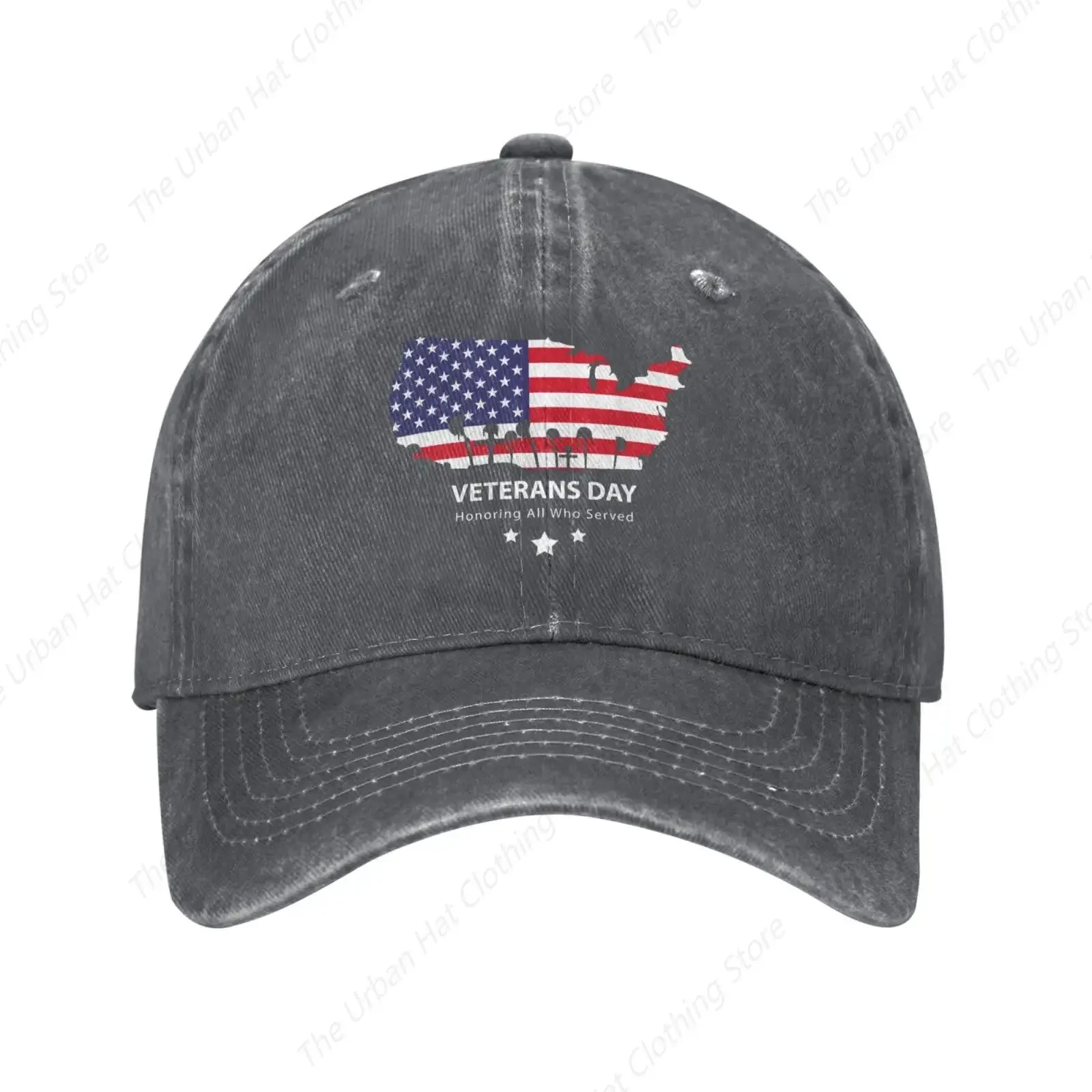 Veterans Day Honoring All Who Served Hat Baseball Cap Sports Casquette Cowboy Hats Men Women Adjustable Leisure Dad Trucker Hats