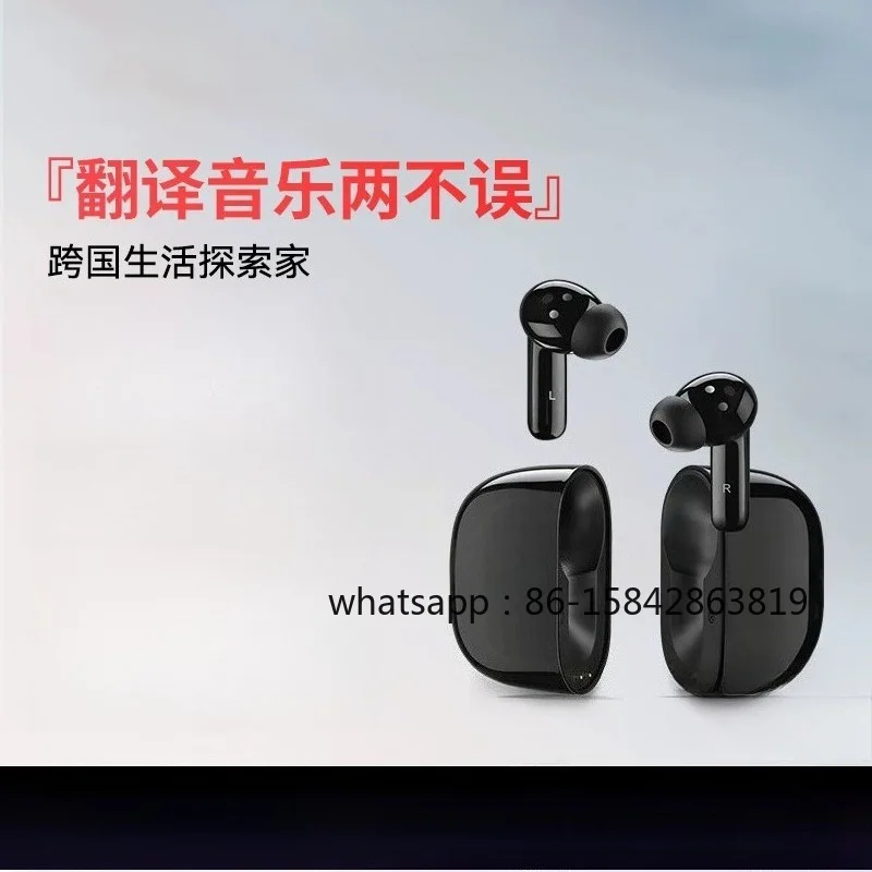 M3 Bluetooth Translation Headset Offline Real Time Simultaneous Interpreter Headphones Travel Music Earbuds