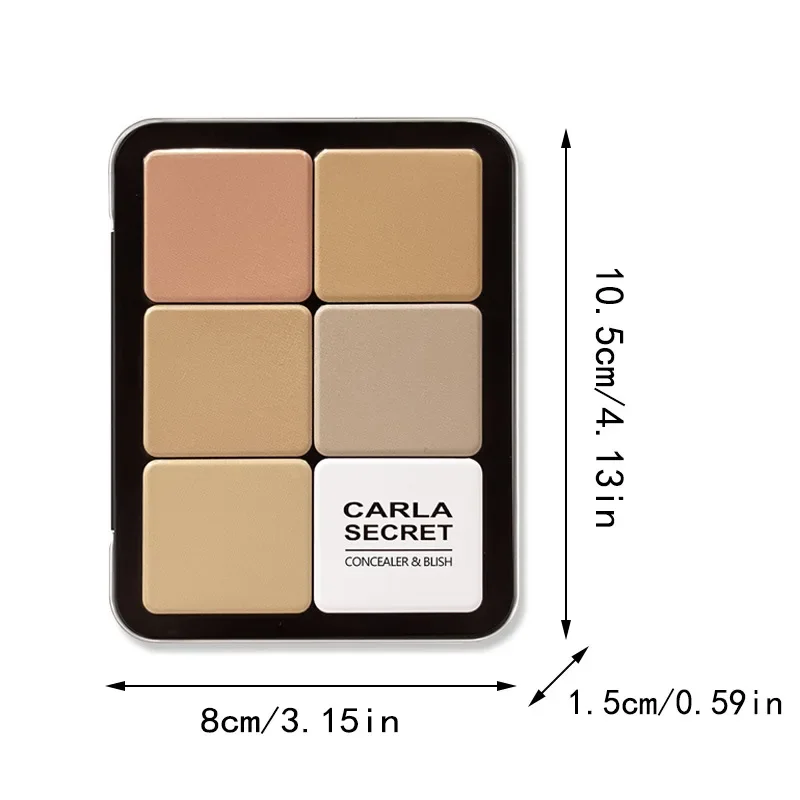 

12 Colors Concealer Blusher Matte Highlight Repair Makeup Palette Contour and Highlighter Palette Cream Blush for Dark Skin