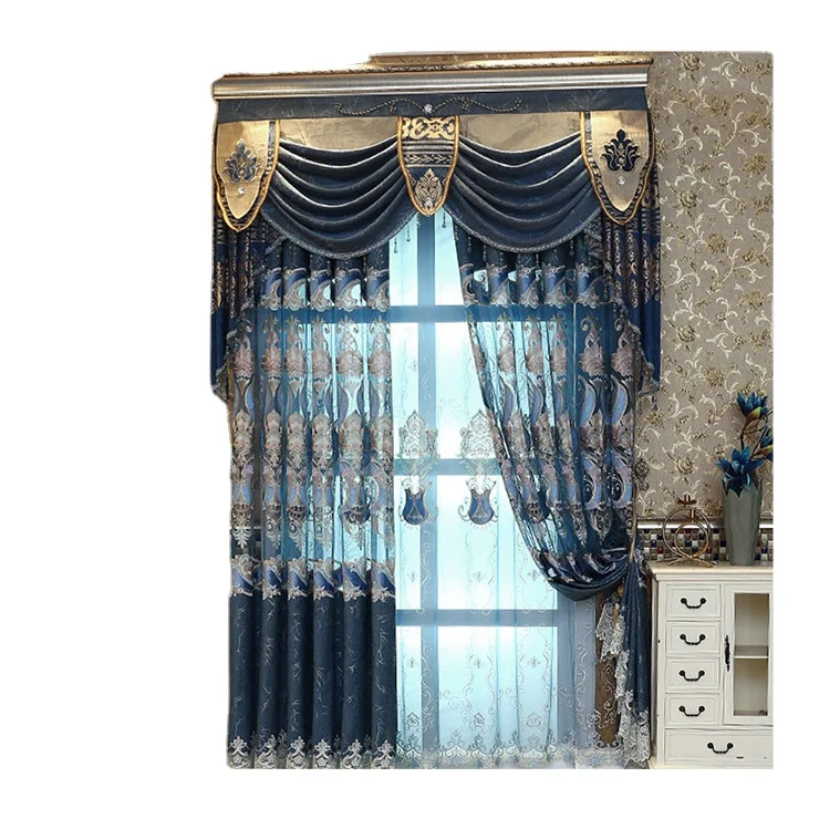 

Luxury Embroidered Curtains European Curtains For The Living Room And Bedroom