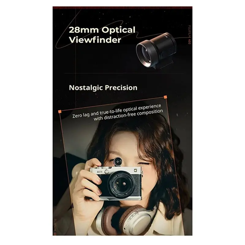 تسليم 24 ساعة 28 مللي متر كاميرا خارجية عدسة الكاميرا البصرية-5387 لسوني ZV-E10/FX3/A6700 ل FUJIFILM X-T5 لكانون F