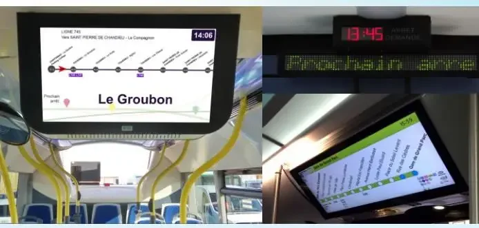 

Passenger information system Intelligent LCD advertising display