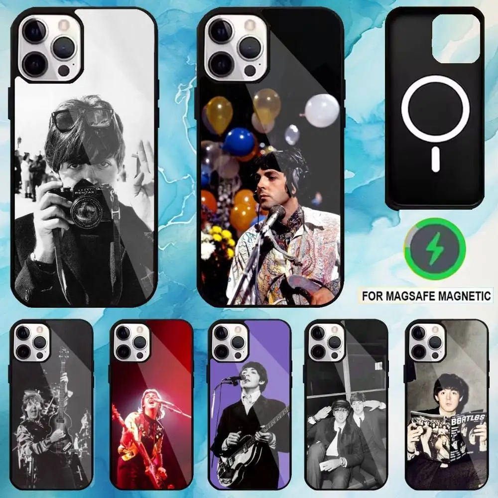 

Singer P-Paul M-McCartney Phone Case For iPhone17,16,15,14,13,12,11 Plus,Pro Max Magnetic Magsafe Wireless Charging
