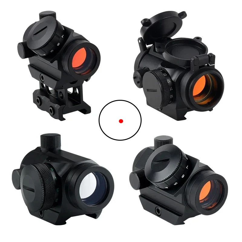 

Tactical 1x25mm Red Dot Sight Hunting Rifle Scope Red Green Optics Sight Crossbow Short AirsoftAir Scopes Fit 20mm Weaver Rail