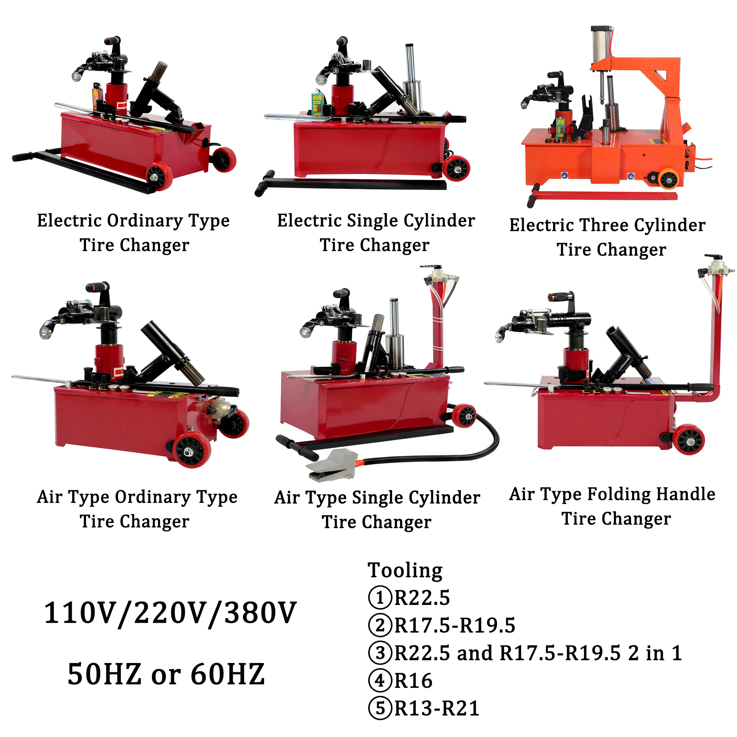 Heavy Duty Manual Semi Truck Tire Change Machine R22.5 R17.5-19.5 R16 R13-R21Car Air Tire Changer