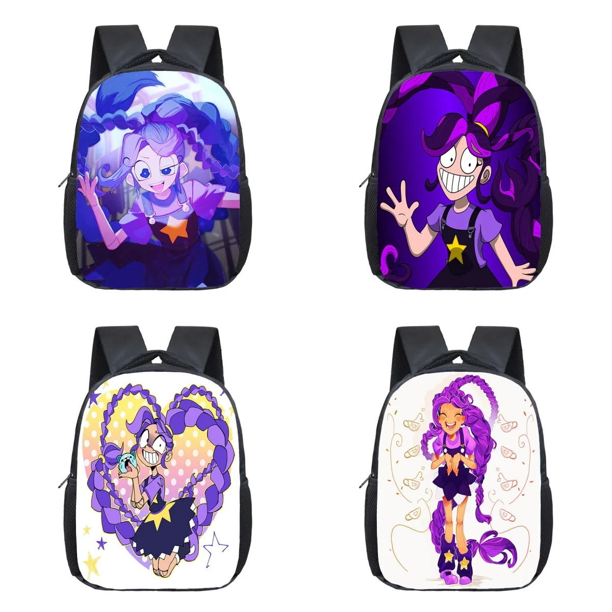 Lily Lovebraids 12inch Backpacks Teen Bookbag Children Leisure Schoolbag Travel Casual Rucksack Large Capacity Dual-shoulder Bag