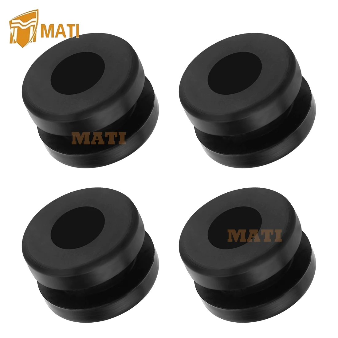 Rubber Heel Guard Grommets 4Pcs Fit for Yamaha Warrior 350 1990-2004 Banshee 350 1990-2006 Blaster 200 1990-2006 90480-18411-00