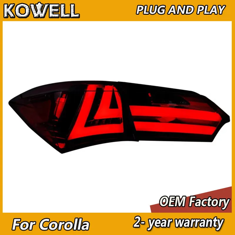 

Car Styling for Toyota Corolla Tail Light 2014-2017 Altis Taillights Altis Tail Lamp Rear DRL Fog Brake Turn Signal Reve