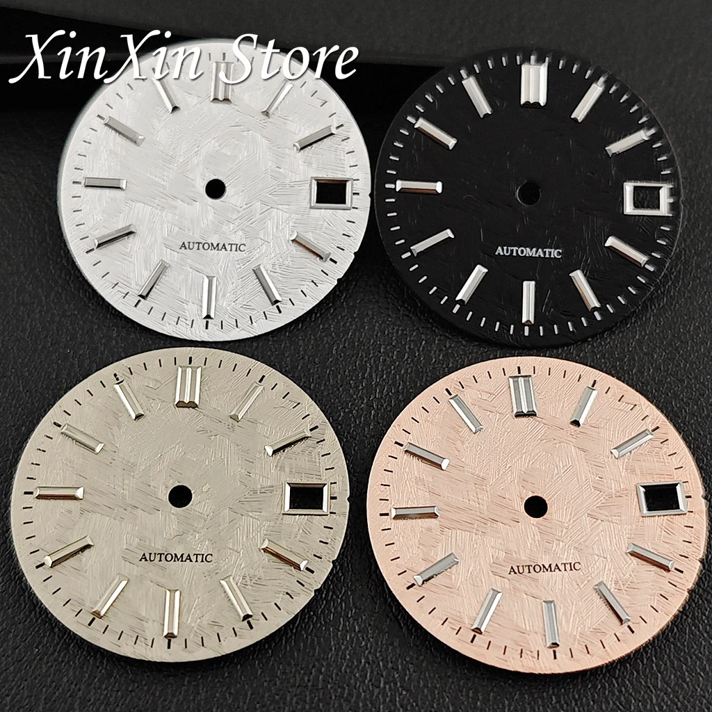 28.5mm GS NH35 Birch Tree Pattern Watch Dial No Luminous Watch Faces Watch Accessories for NH35 4R35 Movement GS Mod Parts