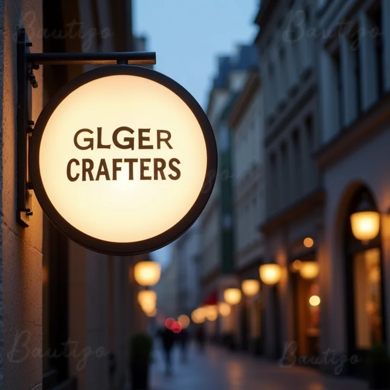 Scatola luminosa a LED rotonda personalizzata per negozi al dettaglio Display da parete per insegne aziendali illuminate su entrambi i lati in acrilico impermeabile