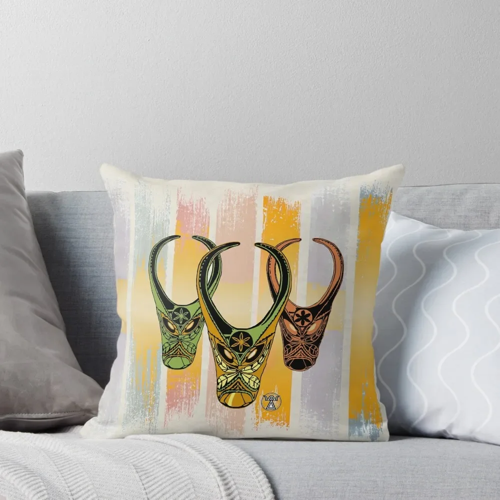 Sardegna - Sardinia - Sardinian masks - Boes Caratza Boes e merdules Throw Pillow Pillow Case Cushion Child pillow