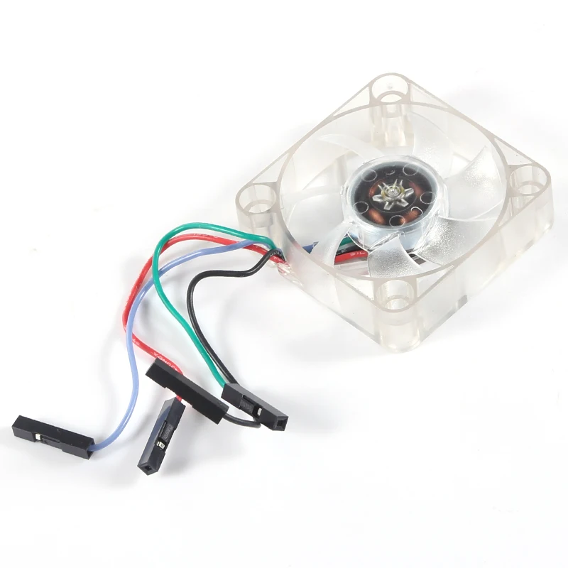 Software Control WS2812 RGB PWM Speed Regulation Brushless Cooling Fan 40x40x10mm Cooler Radiator for Raspberry Pi 4B 3B+/3B/2B