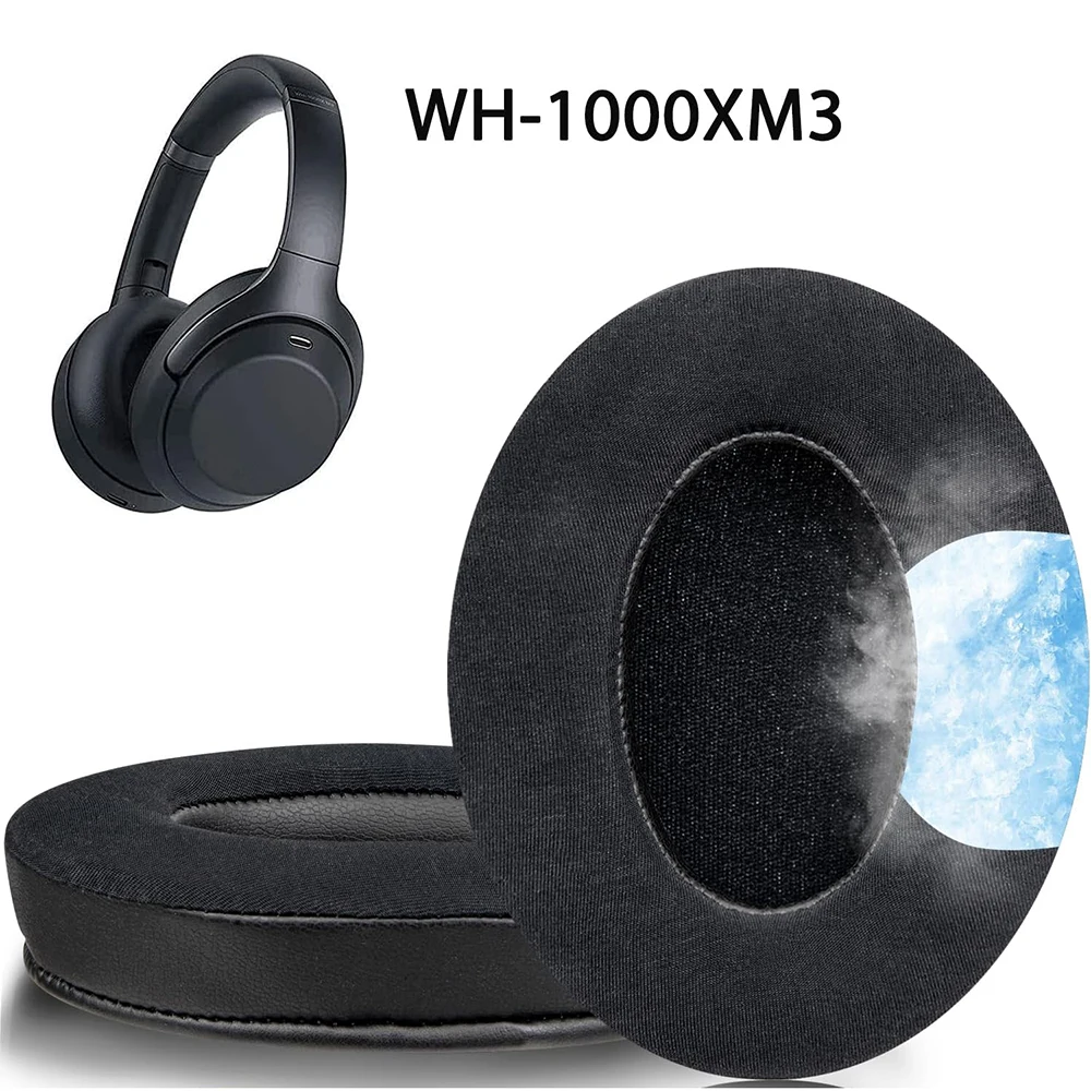 Cooling-Gel Replacement Earpads for Sony WH-1000XM3 (WH1000XM3) Over-Ear Headphones, Ear Pads Cushions with Noise Isolation Foam