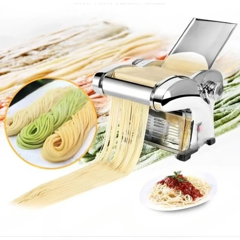 2.5MM Multifunctional Electric Noodle Maker Machine Stainless Steel 6 Gear Control Electric Spaghetti Machine Dumpling Dough