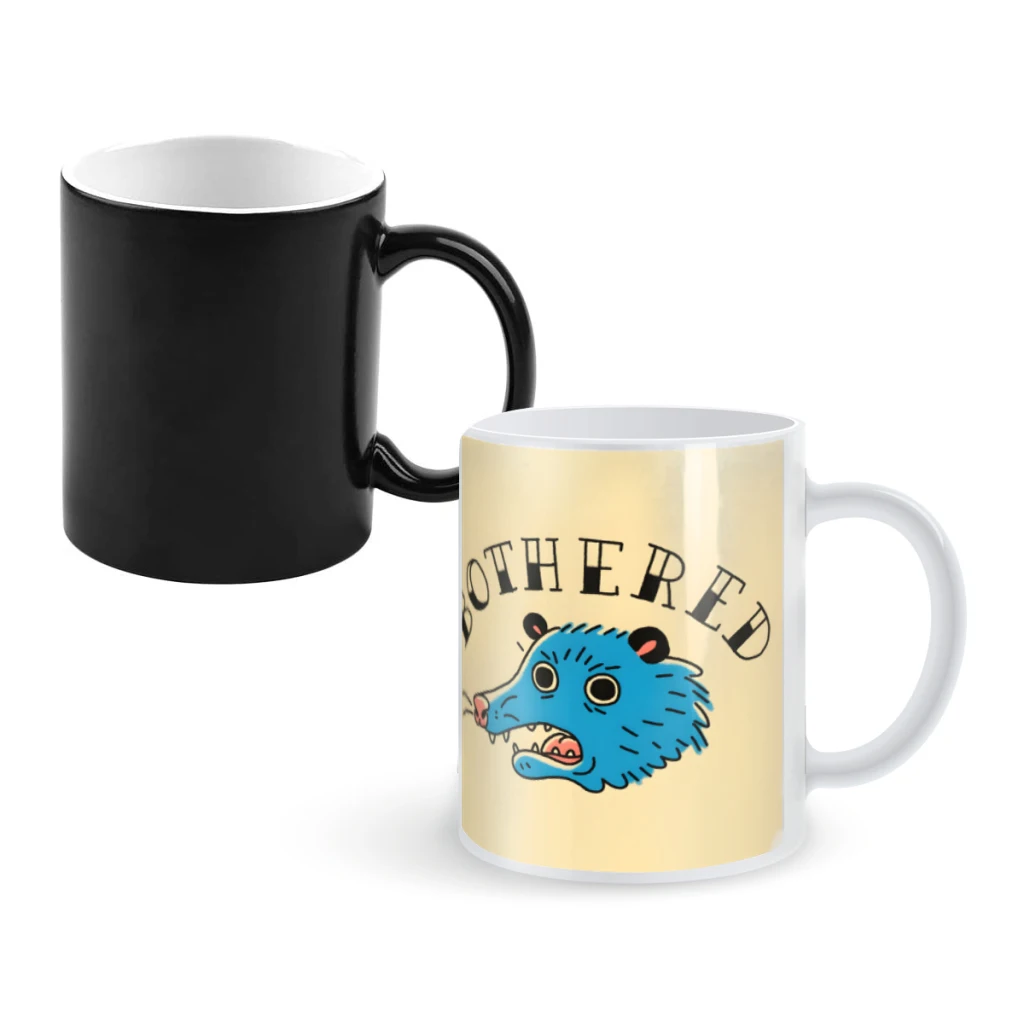 

BotheredCoffee Mugs And Mug Creative Color Change Tea Cup Ceramic Milk Cups Novelty Gifts