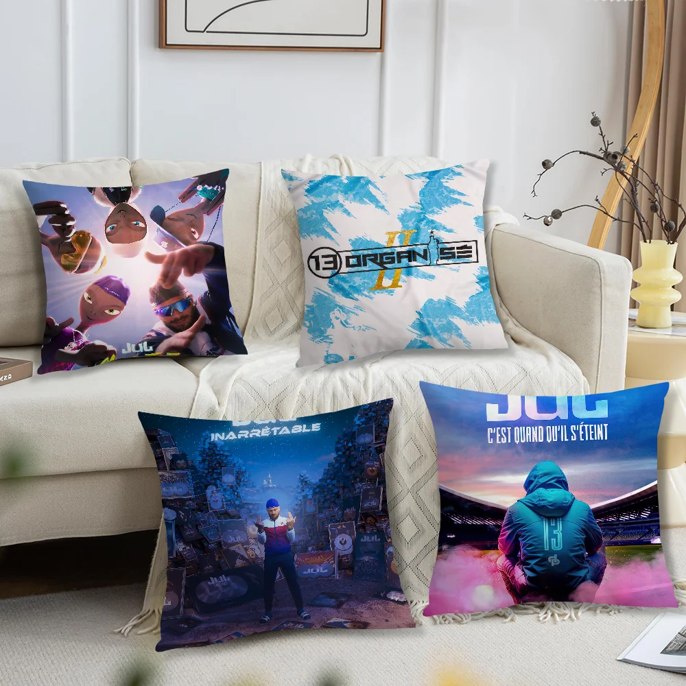 Rapper J-Jul Inarretable Pillow Case Living Room Sofa Cushion Cover Suitable For Home Bedroom Room Decoration