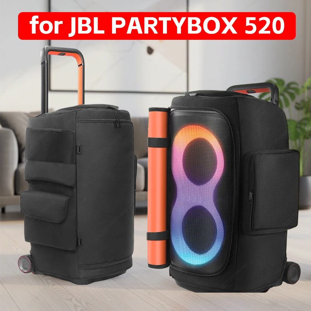 

Защитный чехол для динамика с карманом для микрофона, двусторонняя сумка для хранения динамиков с застежкой-молнией для JBL PARTYBOX 520