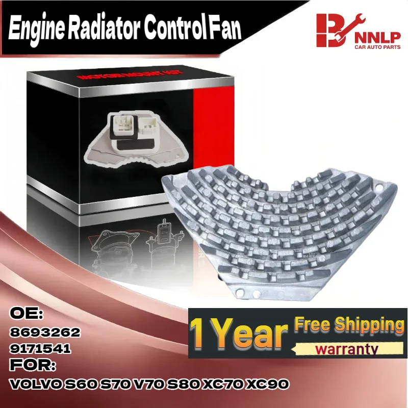 

Новый резистор двигателя вентилятора HVAC для Volvo S60 S80 V70 XC70 XC90 1999-2014 8693262,9171541