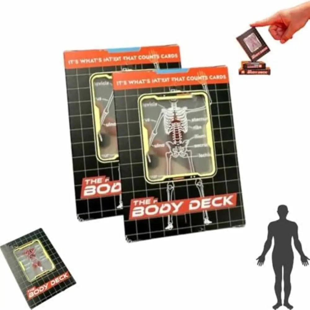 

Колода тела манекена, игральные карты анатомии человека, полный скелет, рентгеновский дизайн, Hislaves, колода тела, набор игральных карт со скелетом