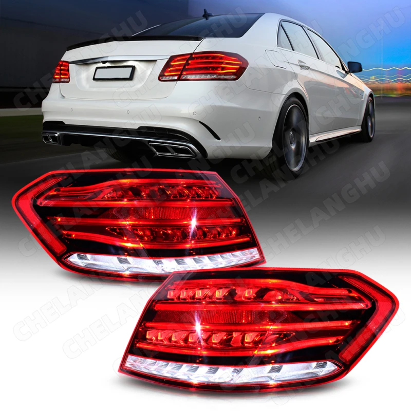 

1Pair Outside Tail Rear Lamp light For Benz W212 E200 E250 E300 E350 E400 2014 2015 US Version Car Outer Taillight Brake Light