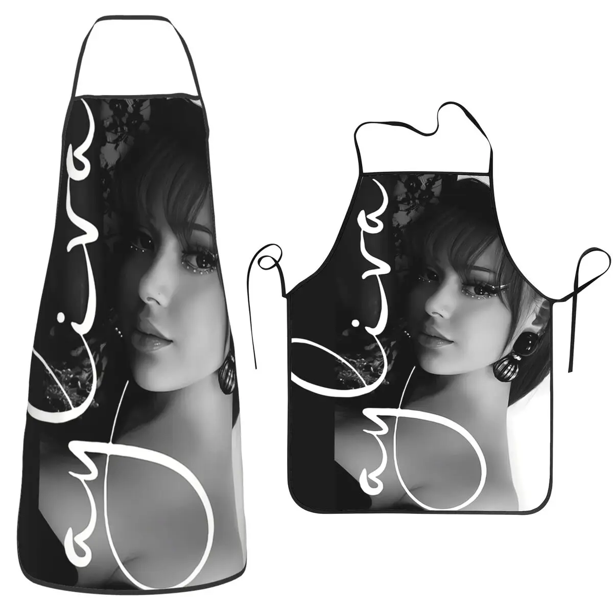 

A-Ayliva крутой певец рукописный подпись плакат фартуки шеф-повар кулинария кухня Tablier нагрудник без рукавов кухонный сарафан для уборки