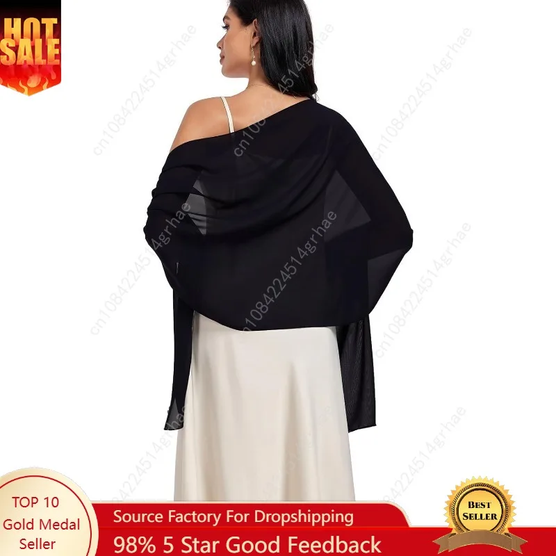 

Shawls and Wraps Soft Chiffon Scarve Scarf For Evening Party Dresses Wedding Stole