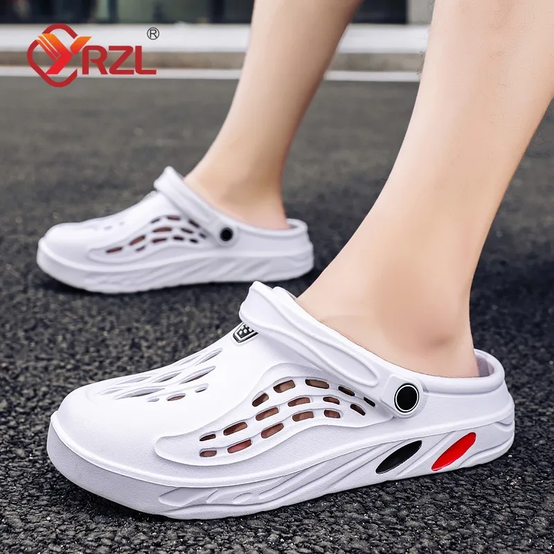 YRZL Slippers Men Soft Wear Non-slip Wear-resistant Casual Sandals Comfortable High Quality Beach Shoes Outdoor Slippers for Men