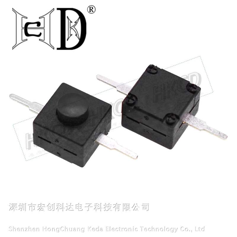 5Pcs 8008-112D 2Pin Horizontal DIP Latching Push Button Switch Self-Lock On Off for DIY Electronics