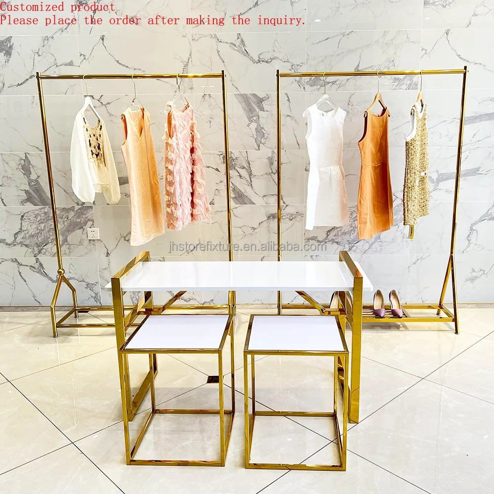 

Brand New Product Pretty Clothes Rack Garment Rack Heavy Duty Boutique Display Hanger for Retail Store