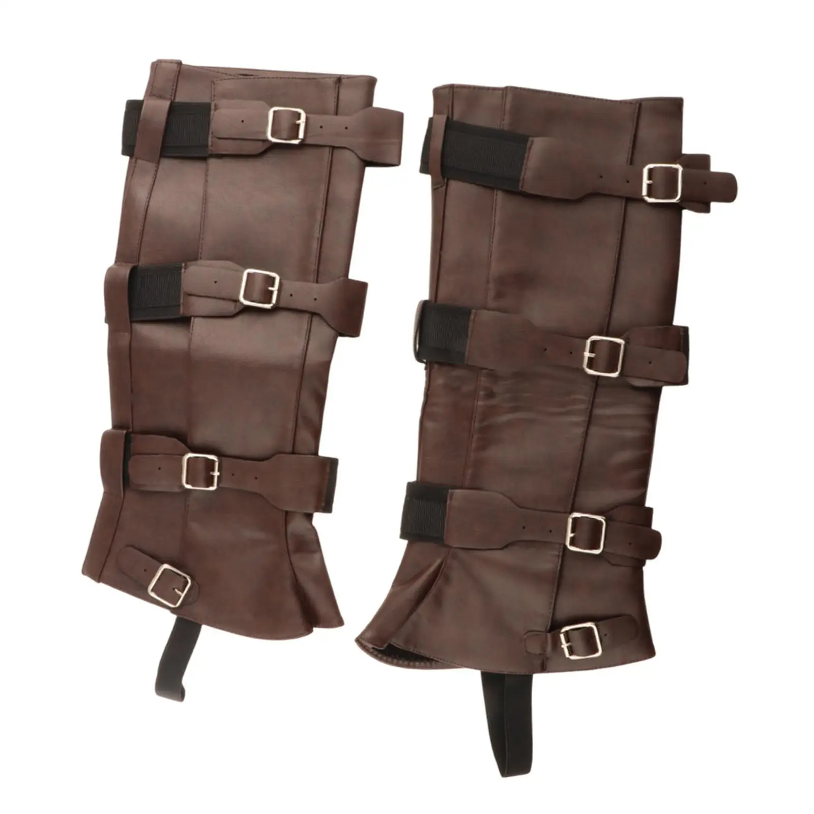 pu-leather-comfortable-leg-guards-for-men-medieval-pirate-boots-covers-outdoor-activities-and-theater-easy-to-put-on