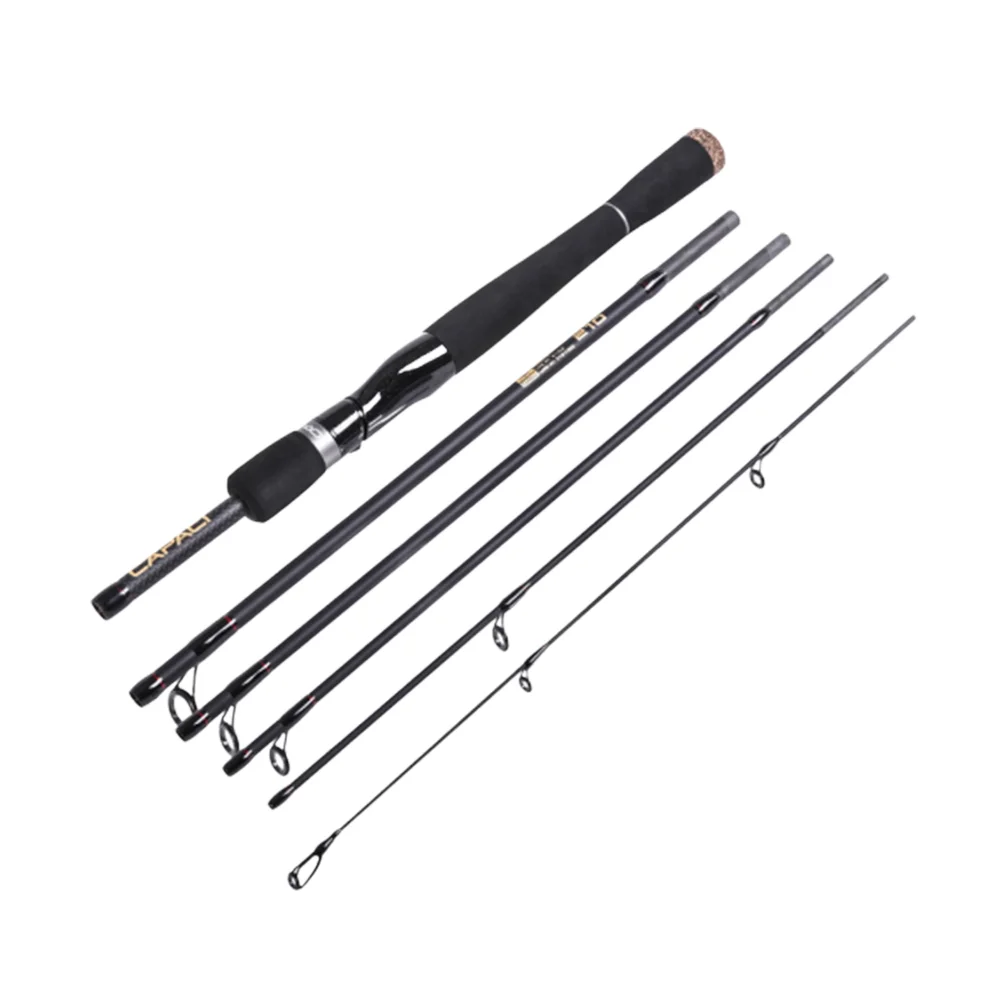 

Fishing Rod Carbon 6 Section 21M Straight Bass Sea Fishing Rod for Freshwater Saltwater Sea Bass Trout Carp Short Lure Rod (SPI