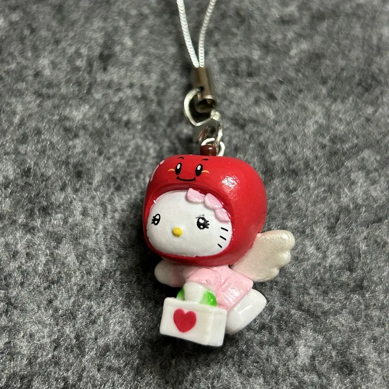 Hello Kitty Key Rope New Anime High Beauty Versatile Bag Angel Wings Mobile Phone Rope Cute Cartoon Women Accessories Wholesale view 5