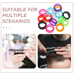 16pcs Scissor Ring Scissor Silicone Finger Ring Canine Grooming Professional Finger Ring Scissor Ring Barber Hair Cutting Tools