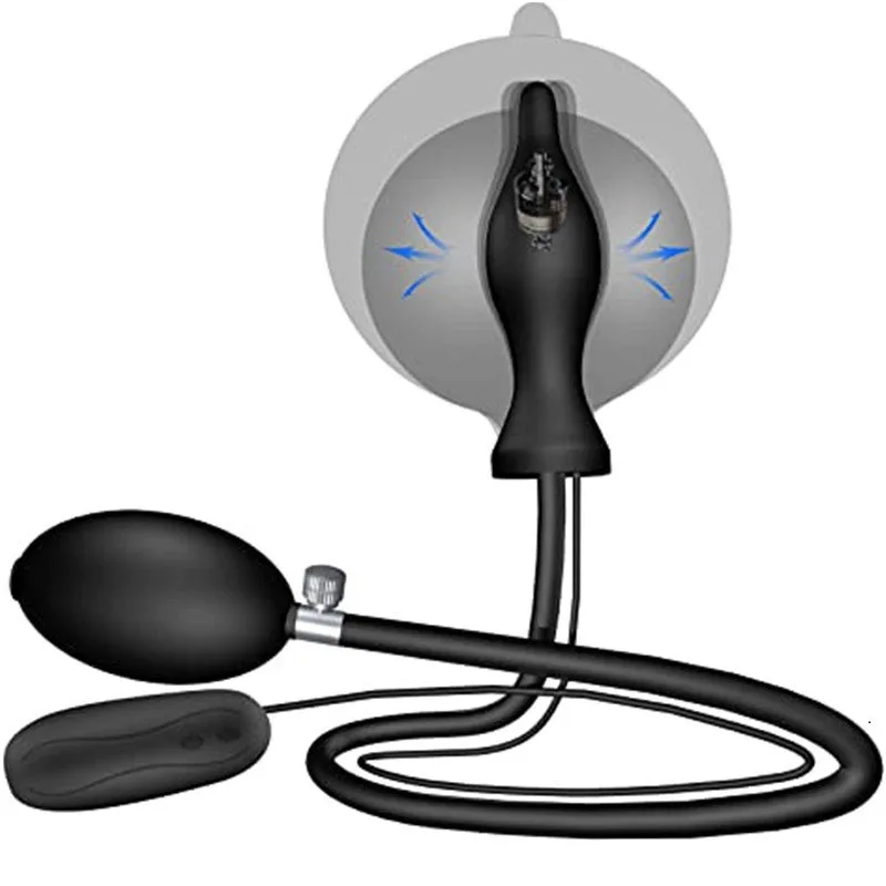 BDSM Vibrator Inflatable Anal Plug Huge Butt Plug Dildo Pump Vaginal Anus  Expansion Prostate Massager Sex Toys for Woman Men Gay - AliExpress 66