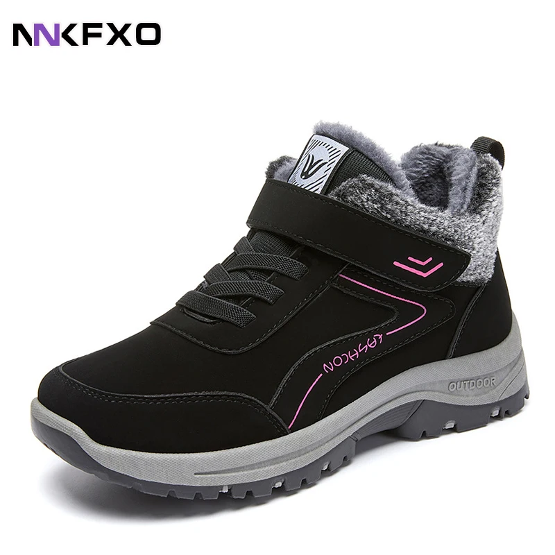 

Women's Round Toe Snow Boots Winter Comfortable Flat Bottomed Short Boots Nylon Fabric Waterproof Wear-resistant Boots QB510