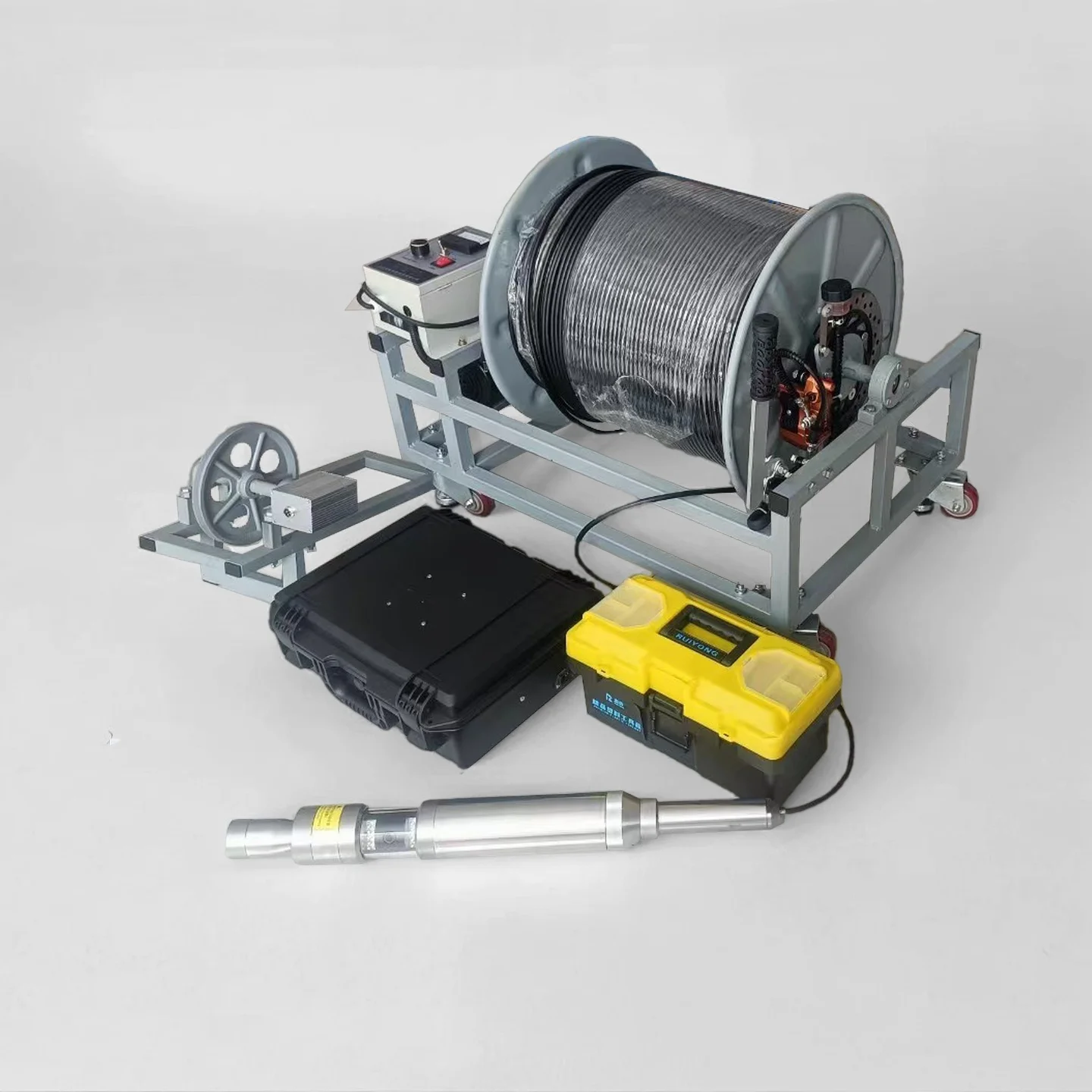 Low Price 360 Rotate Dual Cameras High-Brightness LED Display Waterproof Cart Well Camera High Accuracy ODM Borehole Camera