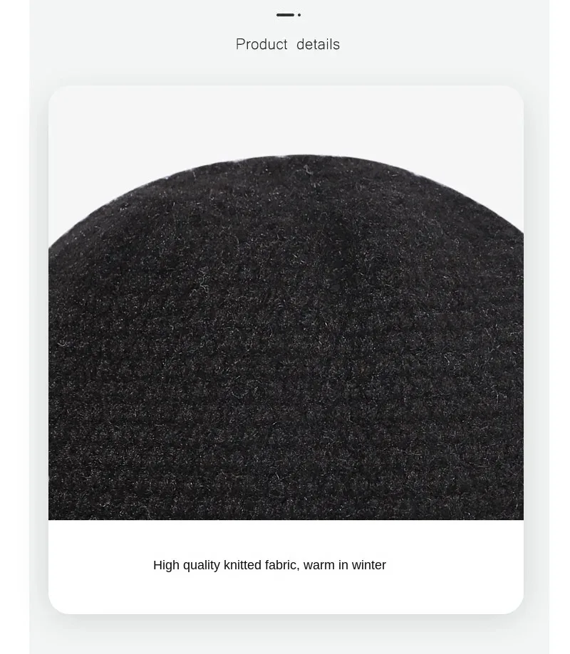 2025 Neue Herren- und Damen-Strickmütze, warme, weiche Frühlings- und Herbstmütze, Hip-Hop-Mütze, Skull-Mütze, Outdoor-Rollmütze – Detail 3