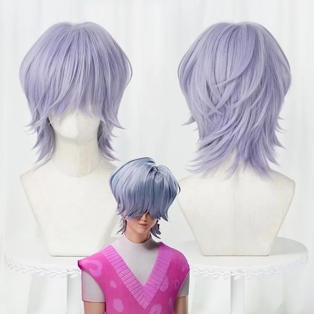 

Saja Boys Jinu Baby Abby Mystery Romance Wig Kpop Demon Hunters Mira Rumi Zoey Косплей Бесплатная шапка для парика Хэллоуин Костюм Реквизит