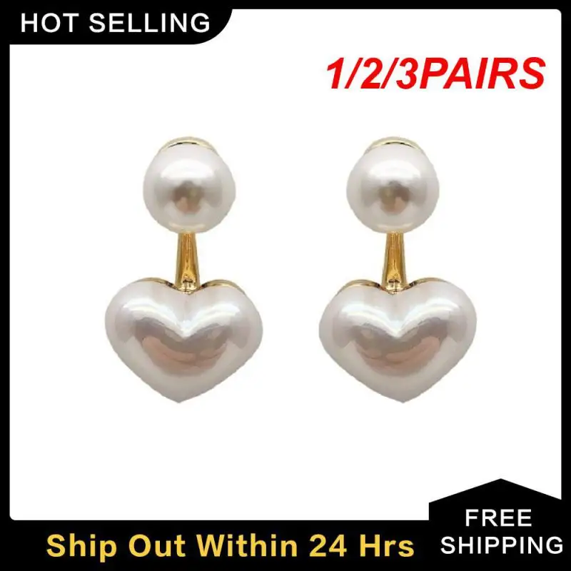 1/2/3PAIRS Sweet Temperament Earrings Wild Sweet Earrings Elegant Female Earrings Female Earrings Fashion Highest Rating Elegant